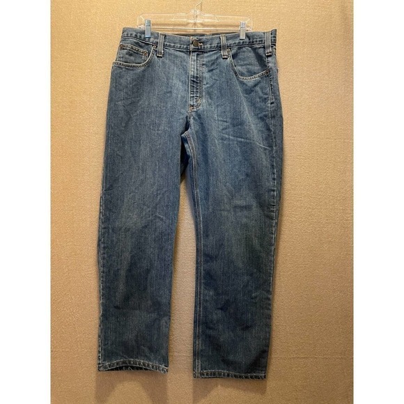 Carhartt Jeans Men's 38x30 Blue Denim - Picture 1 of 12